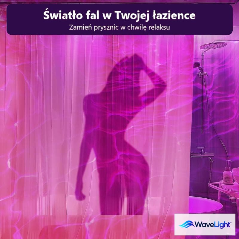 WaveLight™ – lampa projekcyjna z efektem fal do łazienki