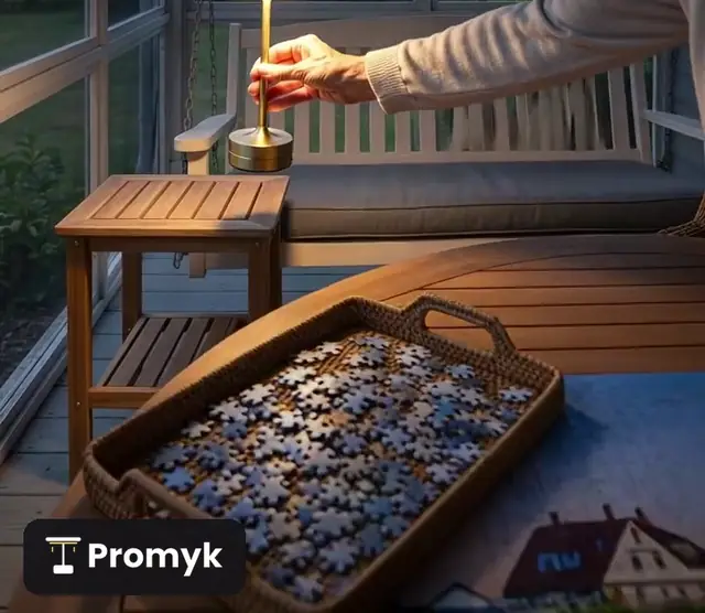 Promyk™ – bezprzewodowa lampka do układania puzzli