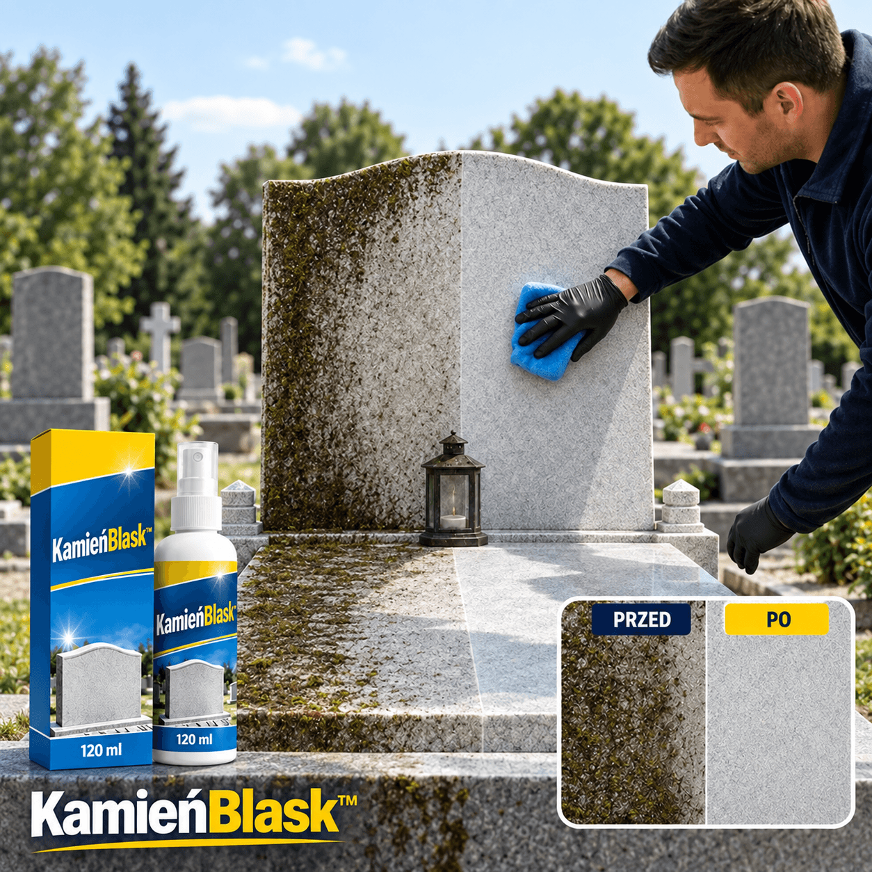 KamieńBlask™ – płyn do czyszczenia i pielęgnacji kamienia 120 ml