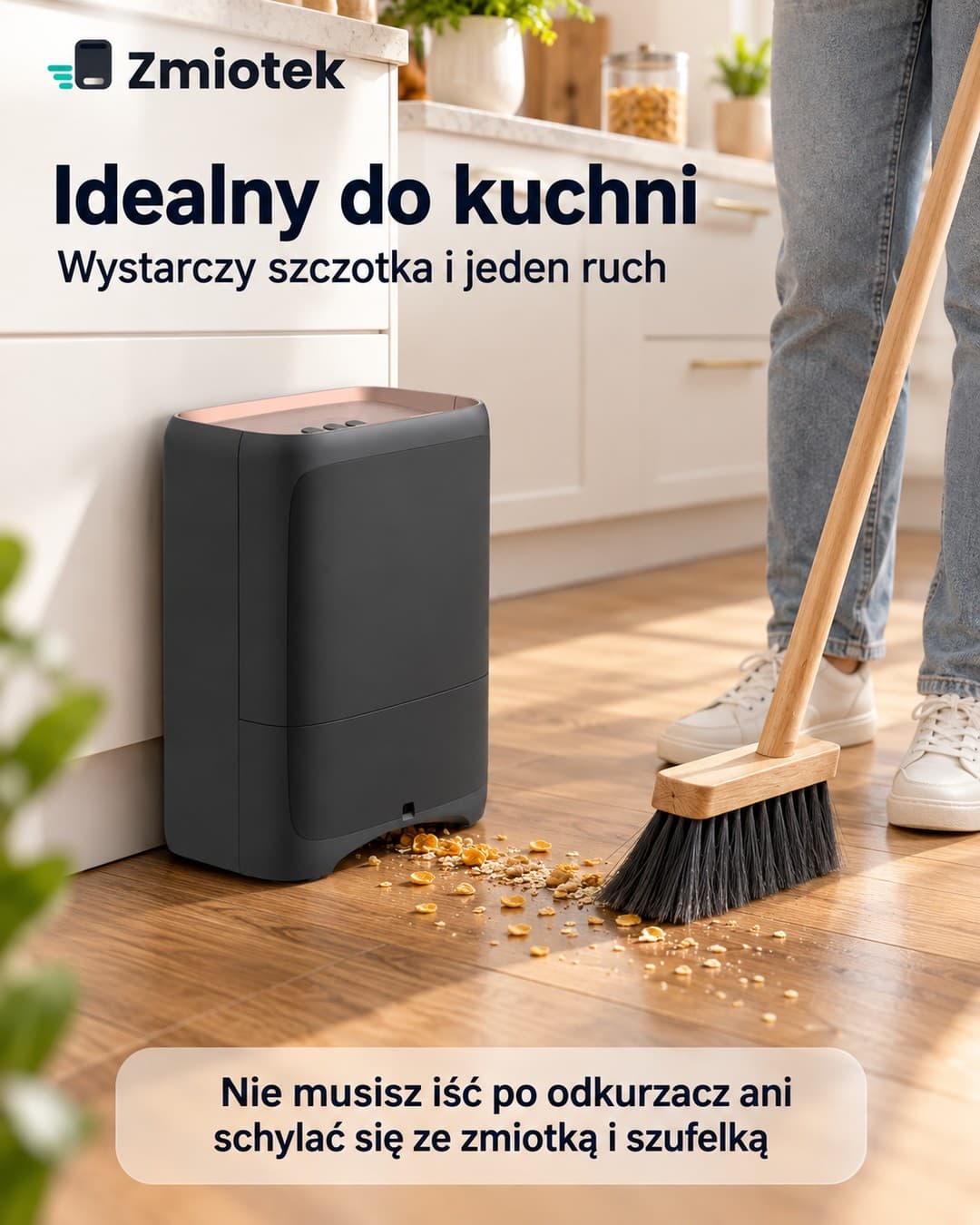 Zmiotek™ – automatyczna szufelka z odkurzaczem