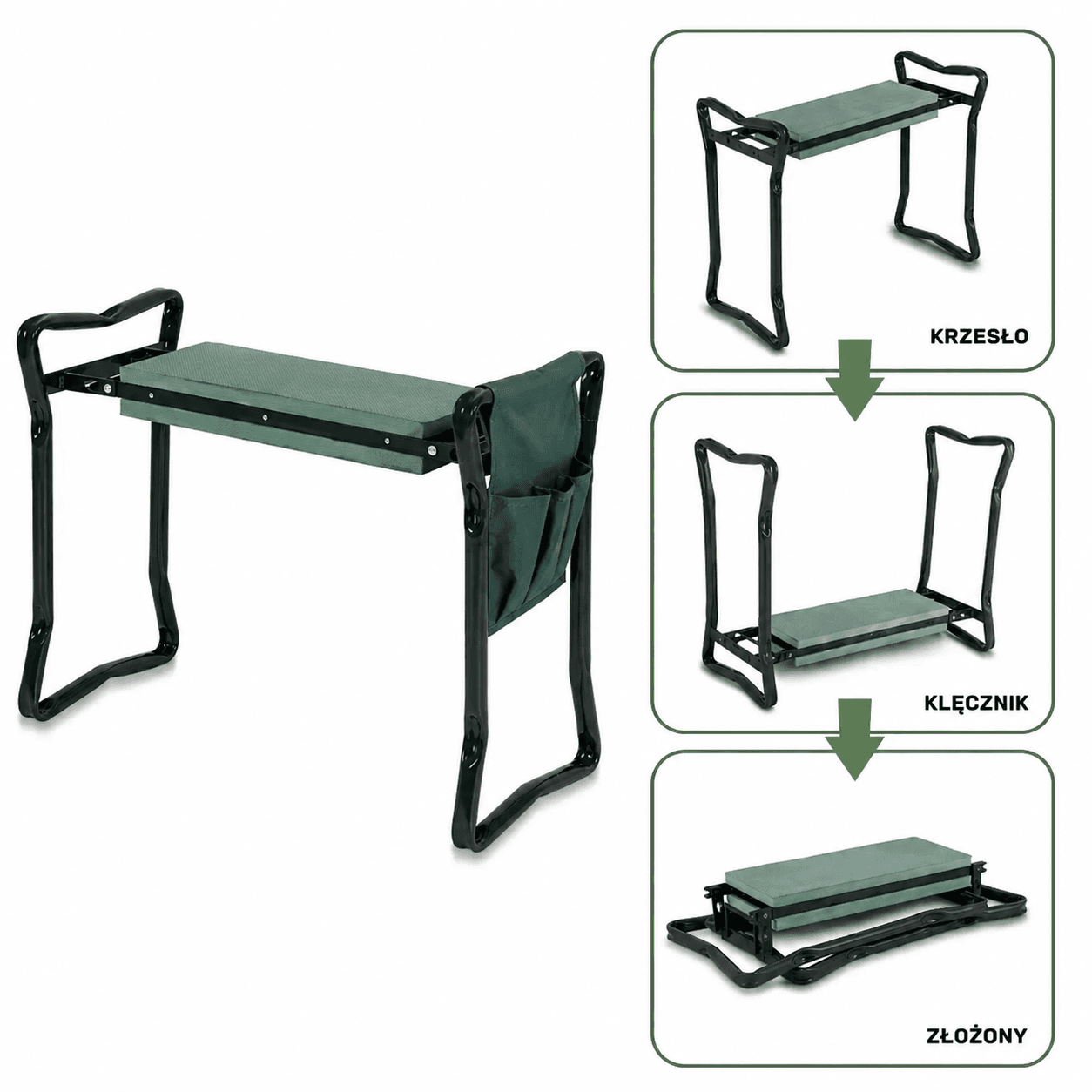 GardenHelper – Klęcznik i Taboret 3w1