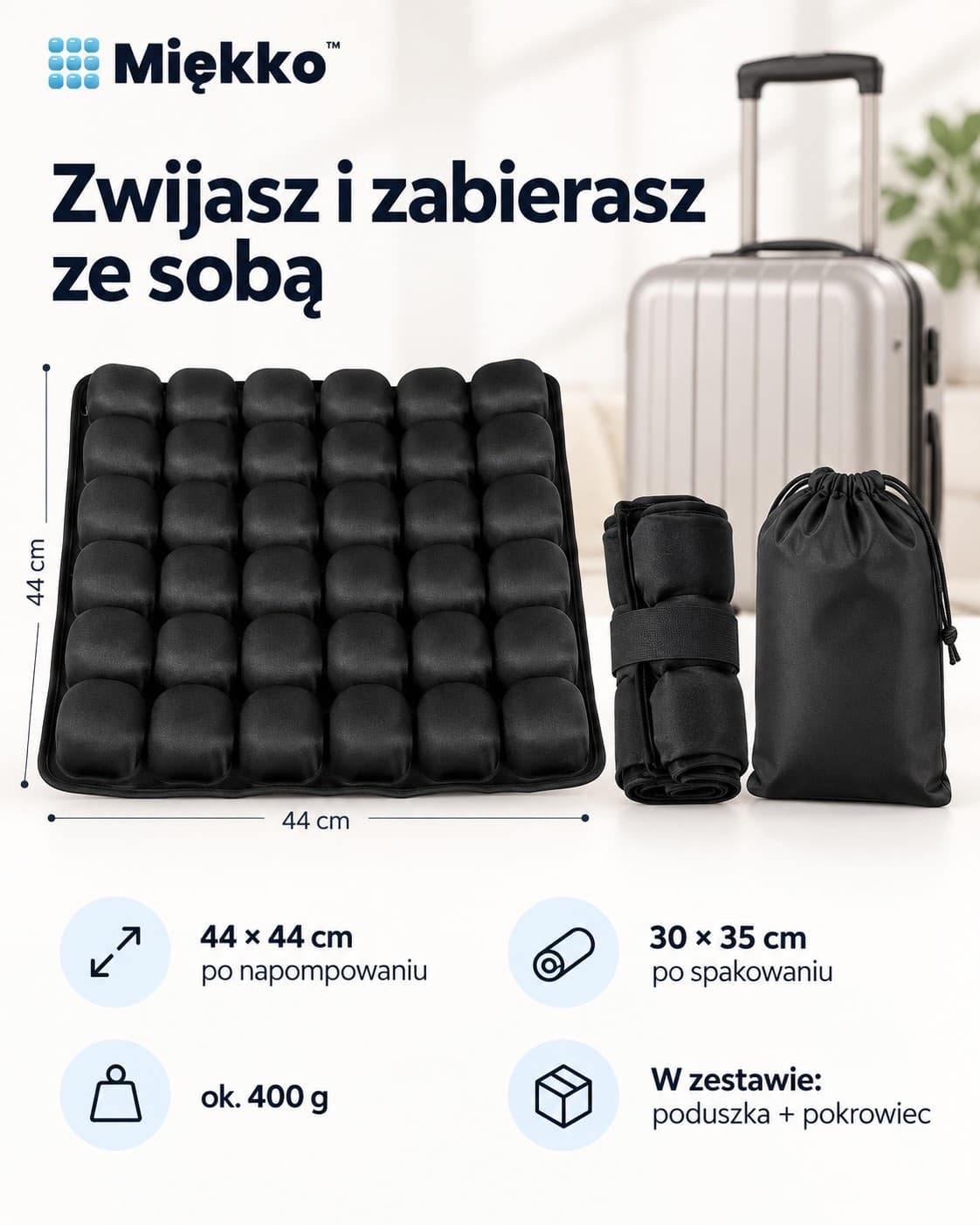Miękko™ – poduszka powietrzna do siedzenia