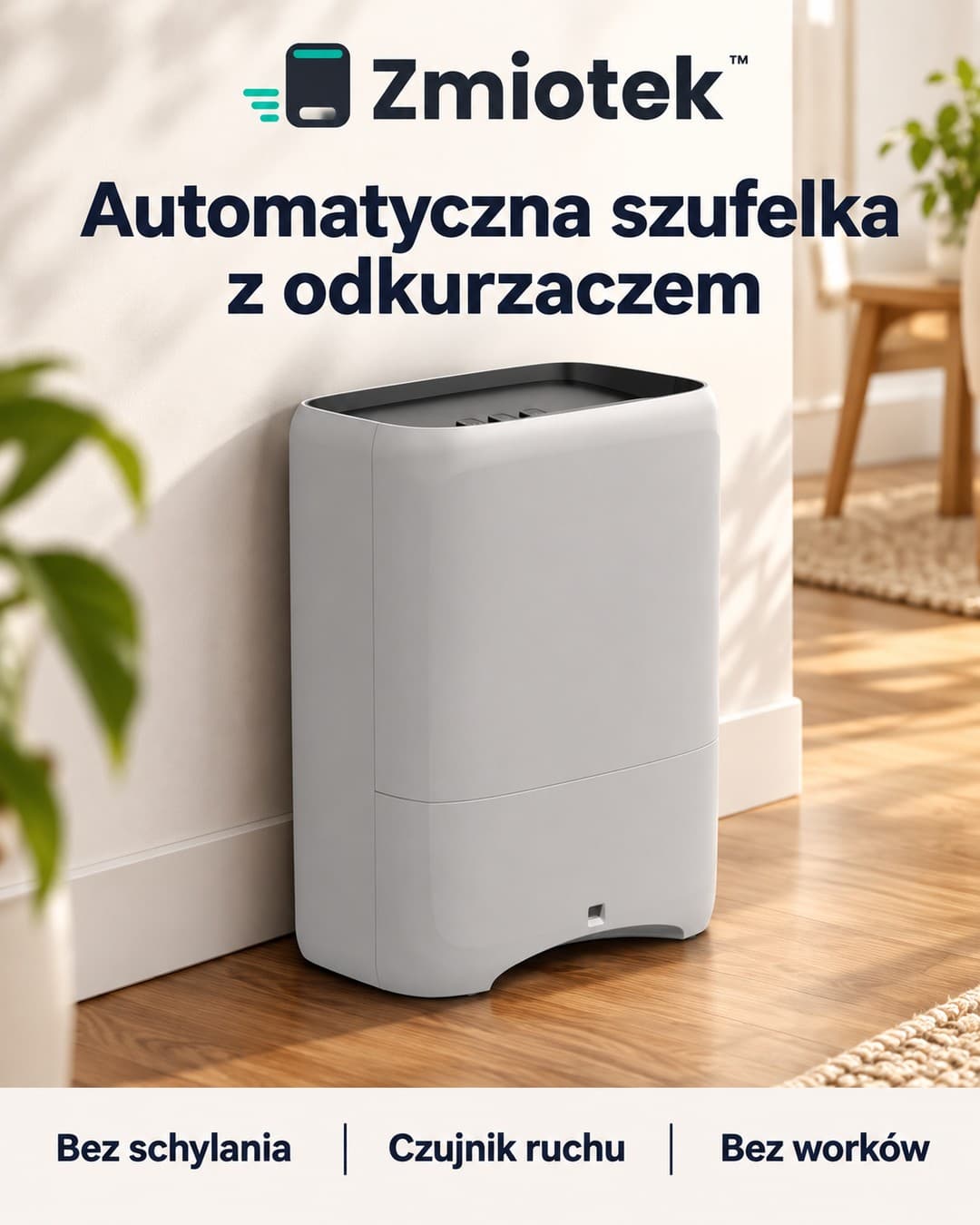 Zmiotek™ – automatyczna szufelka z odkurzaczem