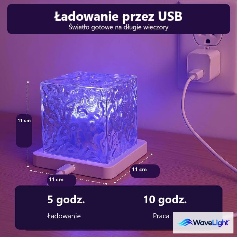 WaveLight™ – lampa projekcyjna z efektem fal do łazienki
