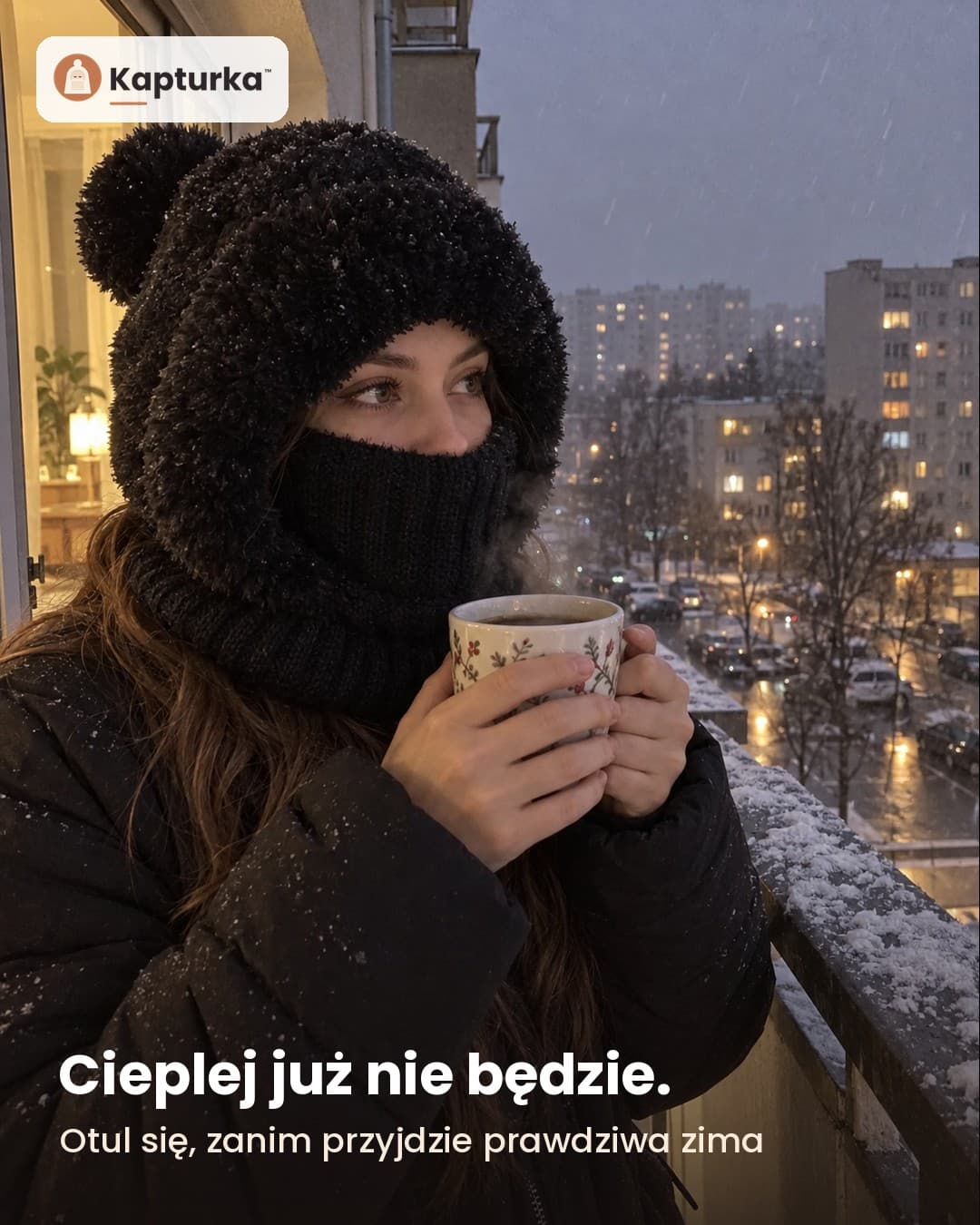 Kapturka™ – czapka z kapturem i kominem