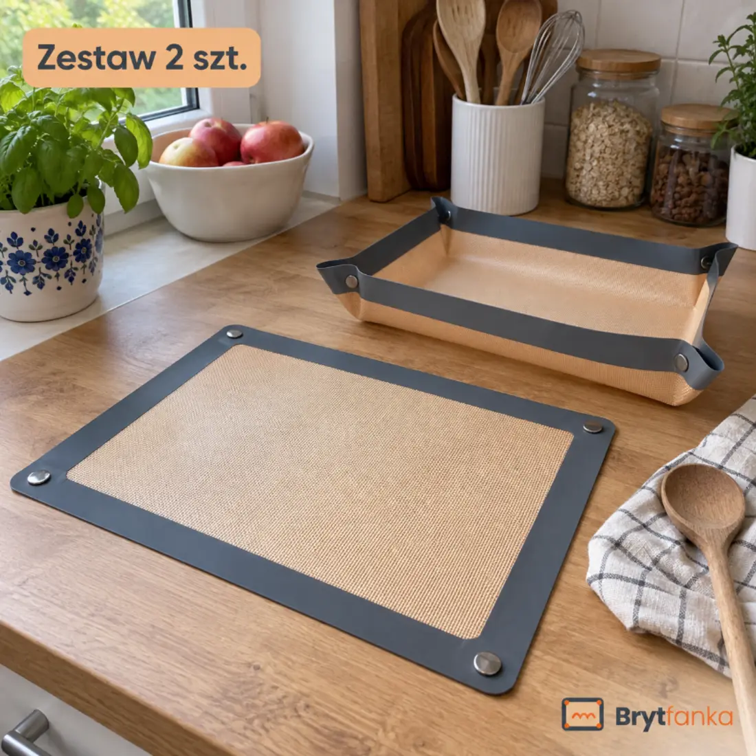 Brytfanka™ – mata do pieczenia z zatrzaskami, zestaw 2 szt.