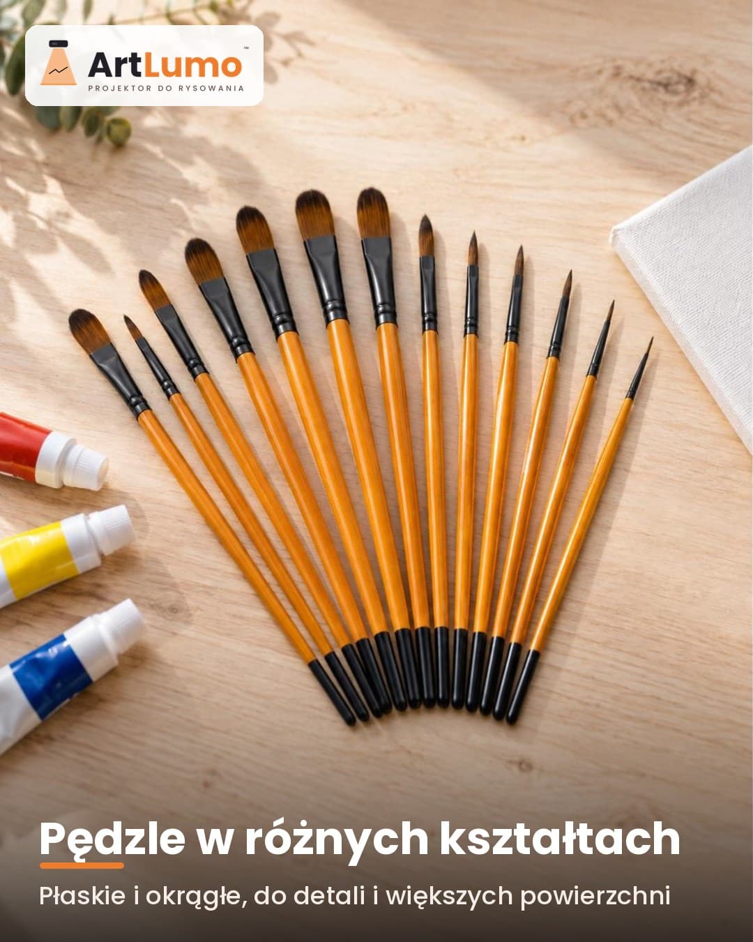 ArtLumo™ Zestaw malarski – sztaluga, farby, płótna i pędzle (42 el.)