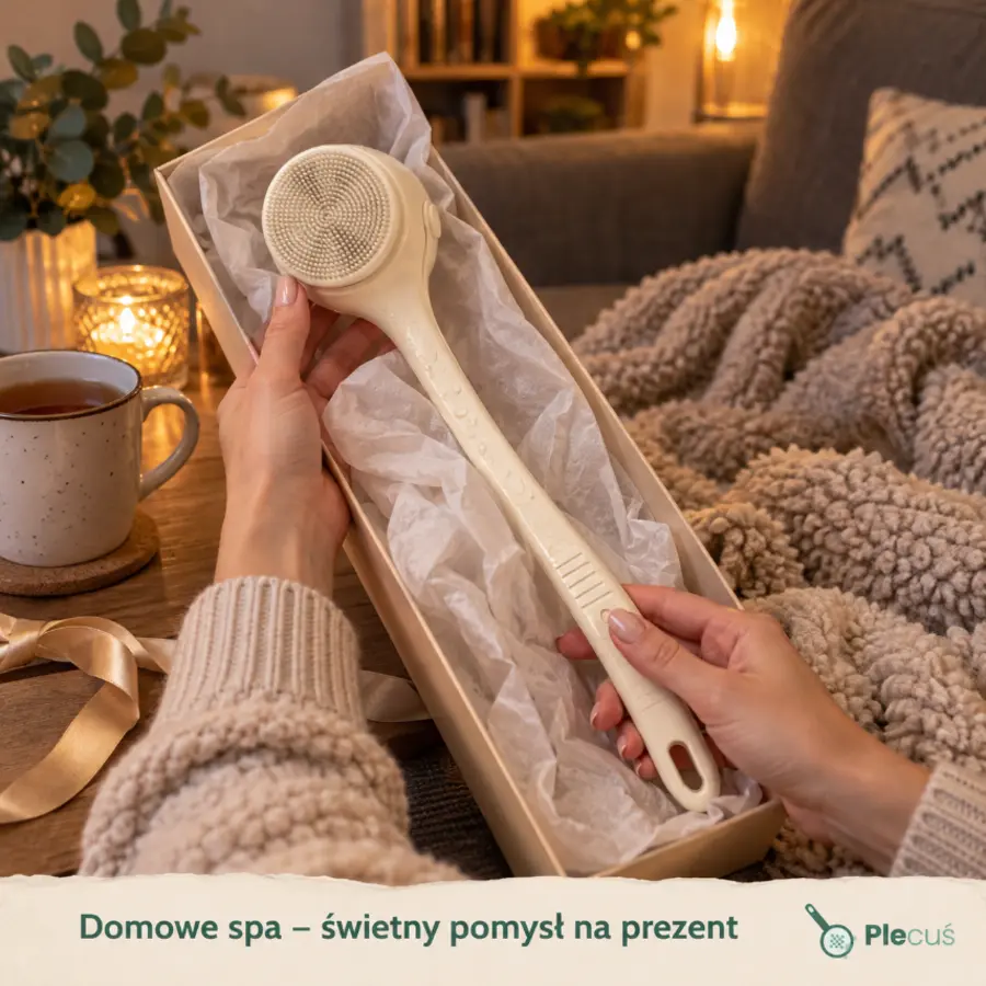 Plecuś™ – elektryczna szczotka do pleców i ciała z 4 końcówkami