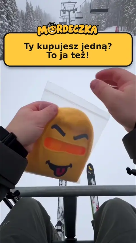 Mordeczka™ – śmieszna kominiarka narciarska z buźką