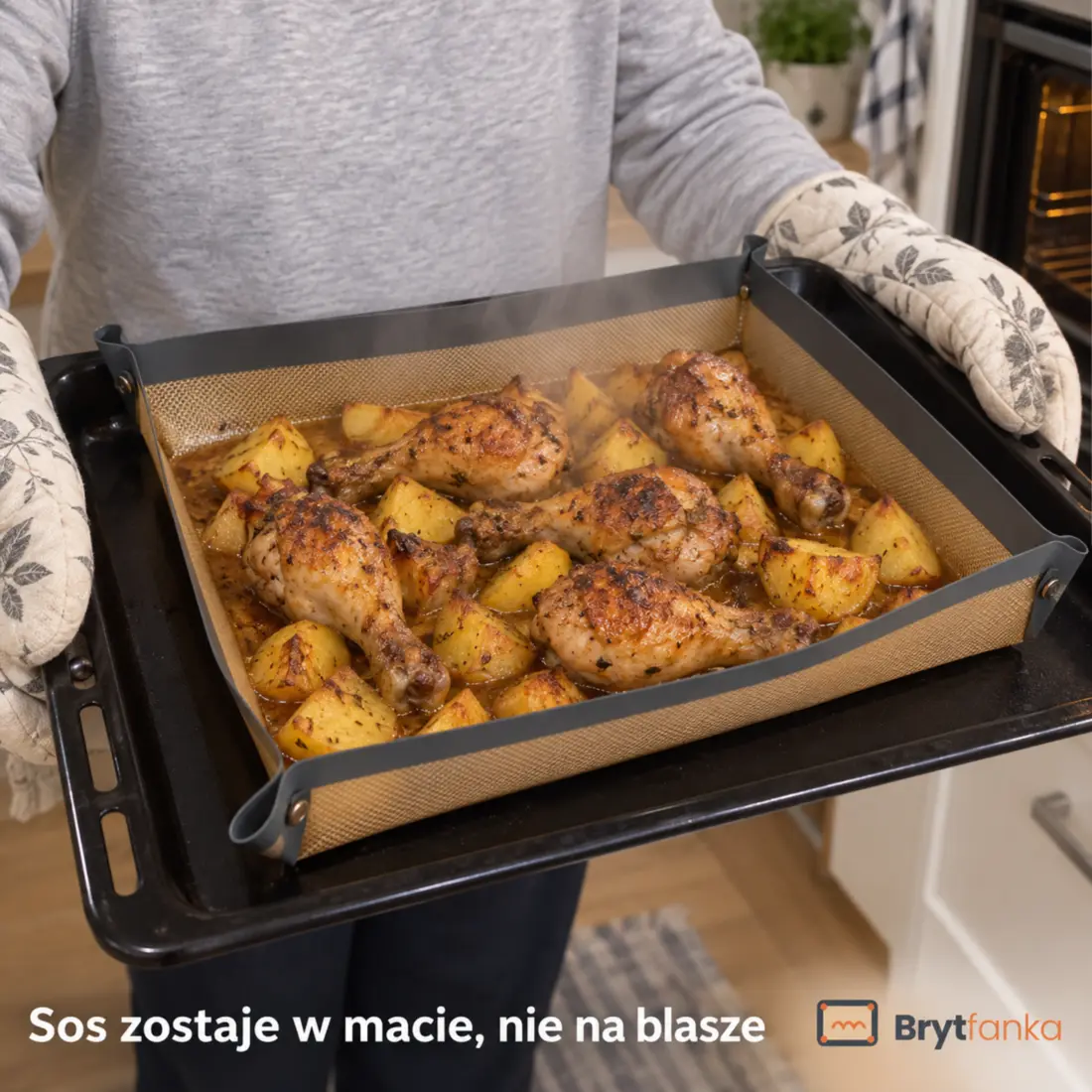 Brytfanka™ – mata do pieczenia z zatrzaskami, zestaw 2 szt.