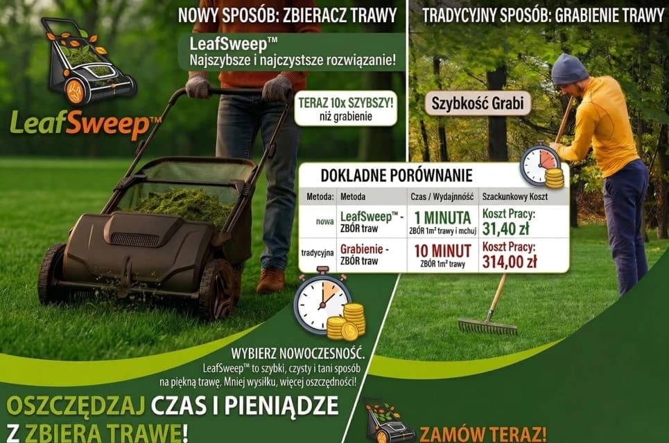 LeafSweep™ – Ogrodowa Zamiatarka do Liści