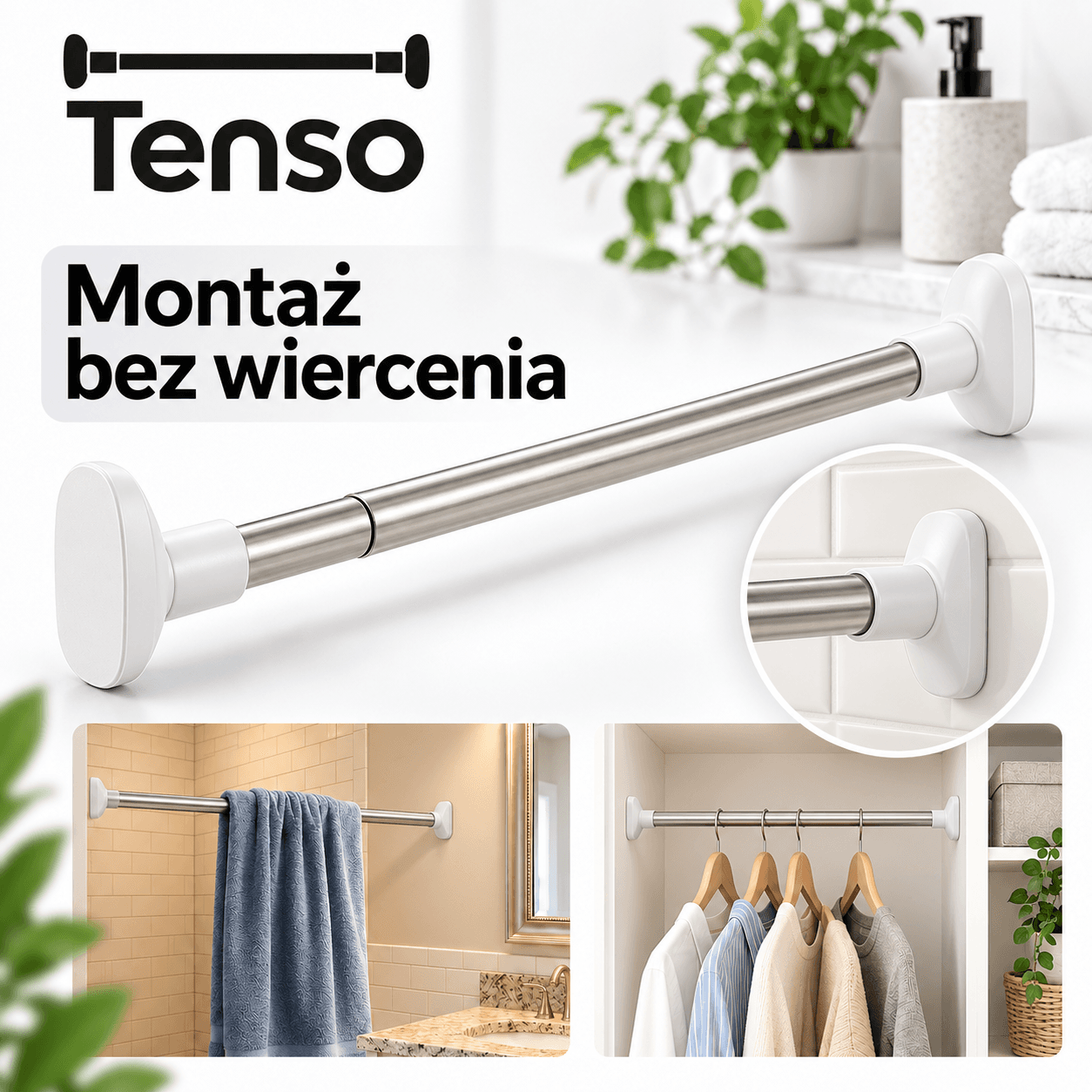 Tenso™ – regulowany drążek rozporowy bez wiercenia
