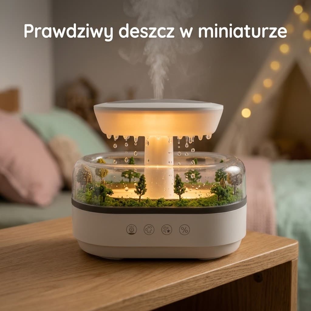 Mgiełko™ – nawilżacz powietrza z kolorowym podświetleniem LED