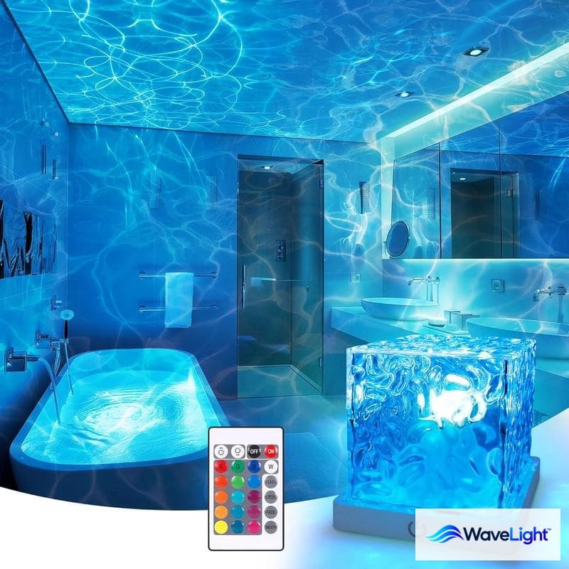 WaveLight™ – lampa projekcyjna z efektem fal do łazienki