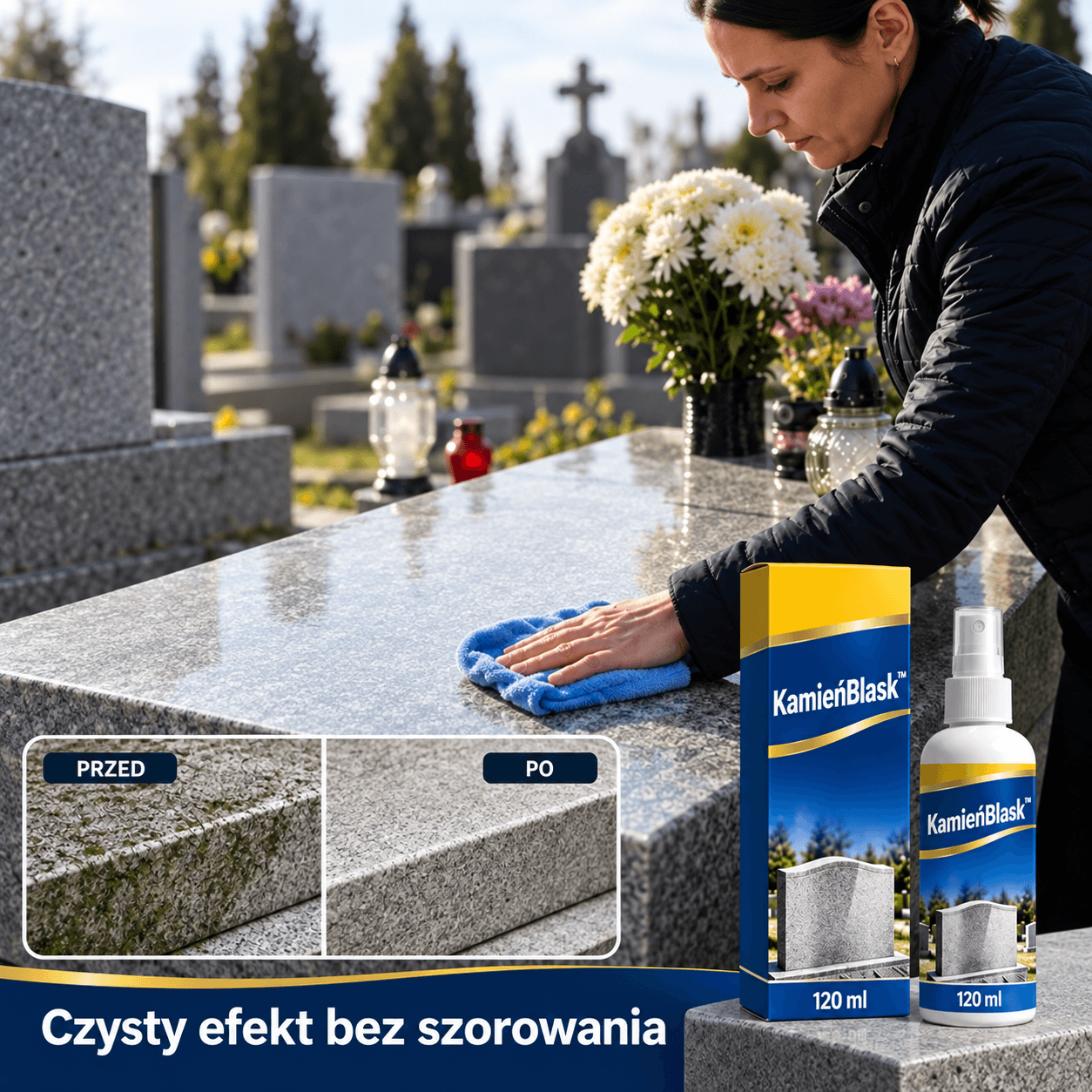 KamieńBlask™ – płyn do czyszczenia i pielęgnacji kamienia 120 ml