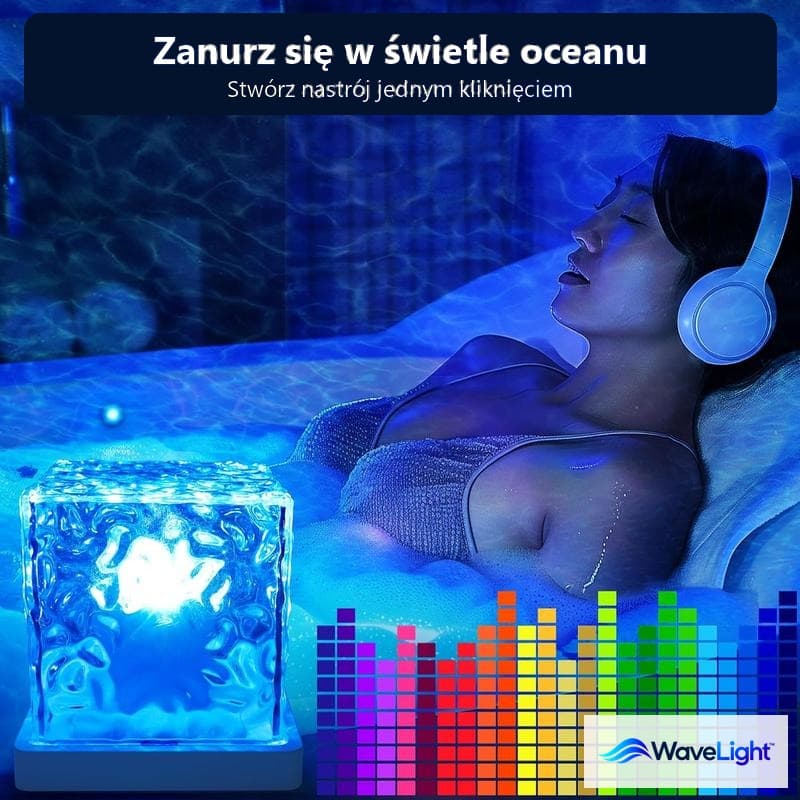 WaveLight™ – lampa projekcyjna z efektem fal do łazienki