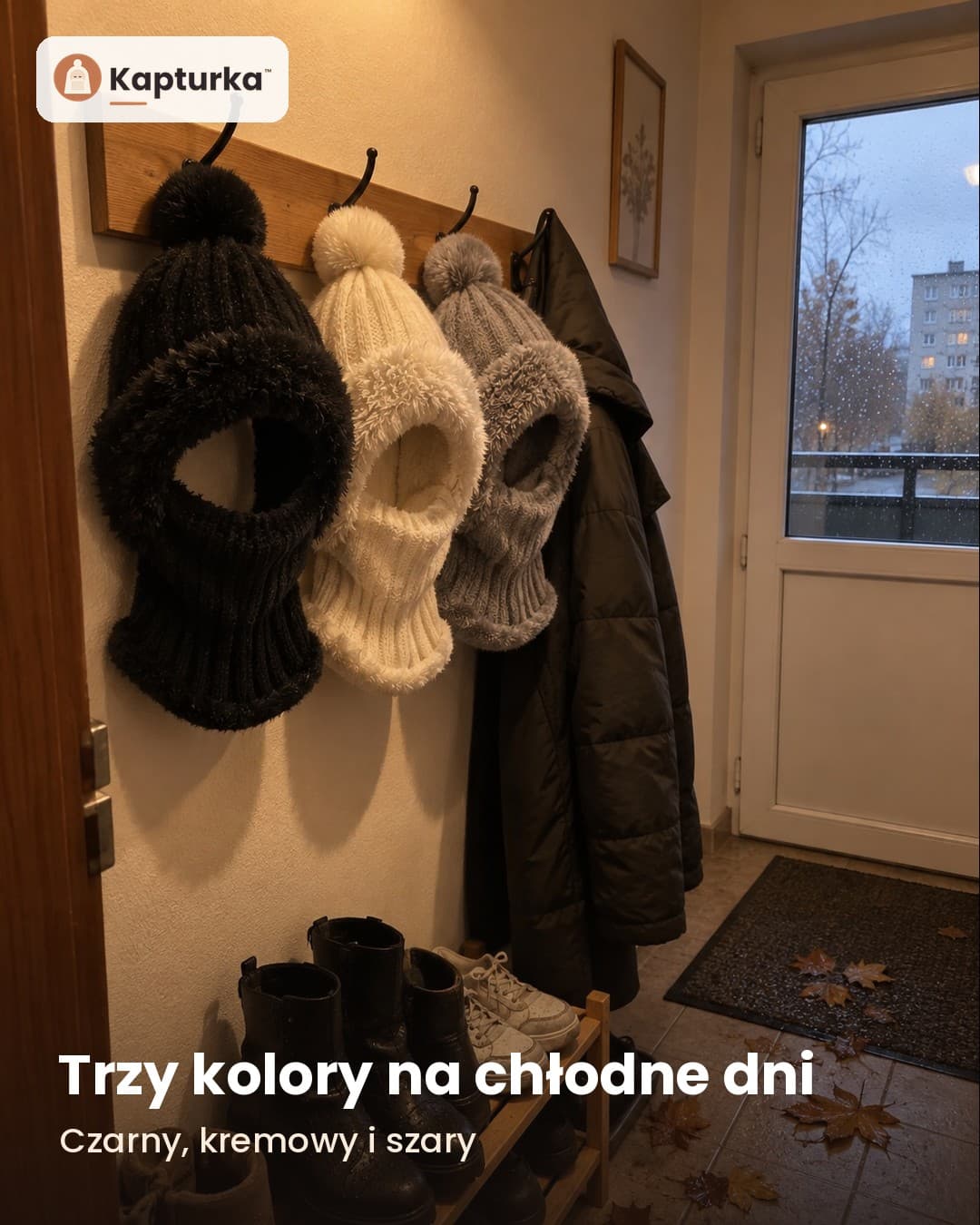 Kapturka™ – czapka z kapturem i kominem