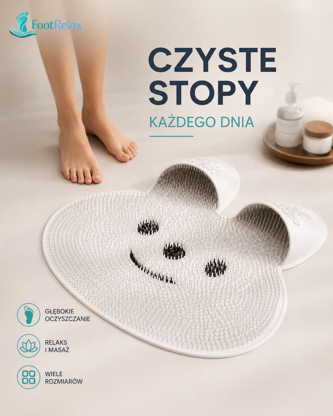 FootRelax – silikonowa mata do pielęgnacji stóp